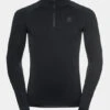 Odlo Mens Performance Warm Eco Long Sleeve Zip Neck