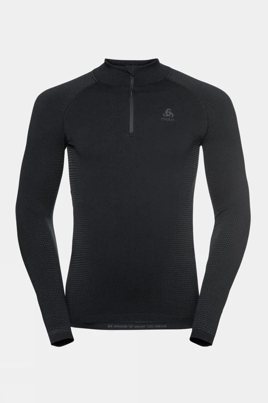 Odlo Mens Performance Warm Eco Long Sleeve Zip Neck 1 Odlo Mens Performance Warm Eco Long Sleeve Zip Neck